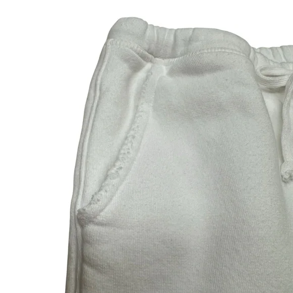 Frank & Eileen Sweatpants Cropped Pants Womens M White Tee Lab  Terry Cloth - Picture 6 of 13